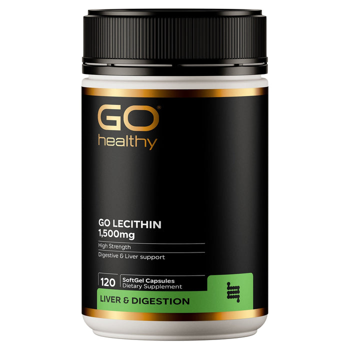 GO Healthy GO Lecithin 1,500mg 120 SoftGel Capsules