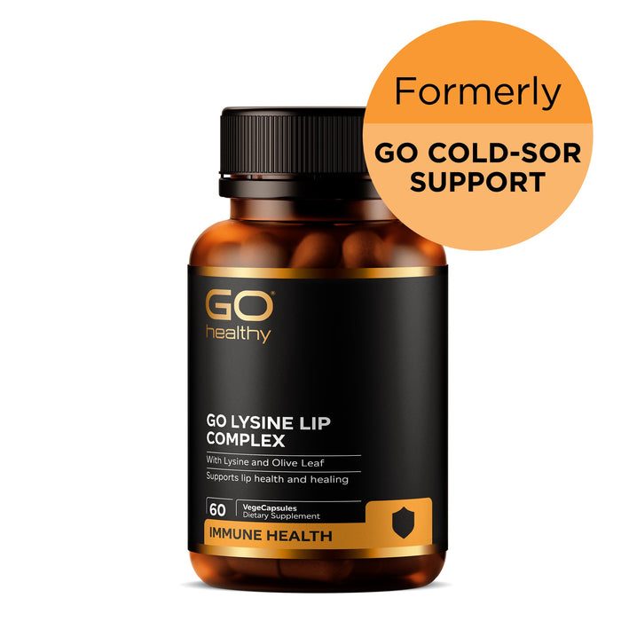 GO Healthy GO Lysine Lip Complex 60 VegeCapsules