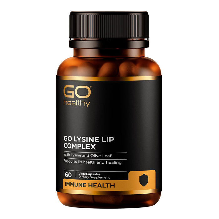 GO Healthy GO Lysine Lip Complex 60 VegeCapsules