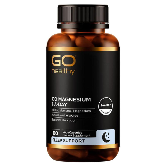 GO Healthy GO Magnesium 1-A-Day 500mg VegeCapsules