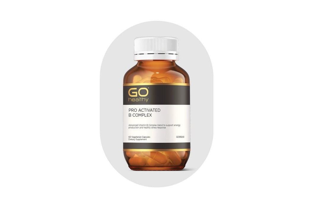 GO Healthy GO PRO Activated B Complex 60 VegeCapsules