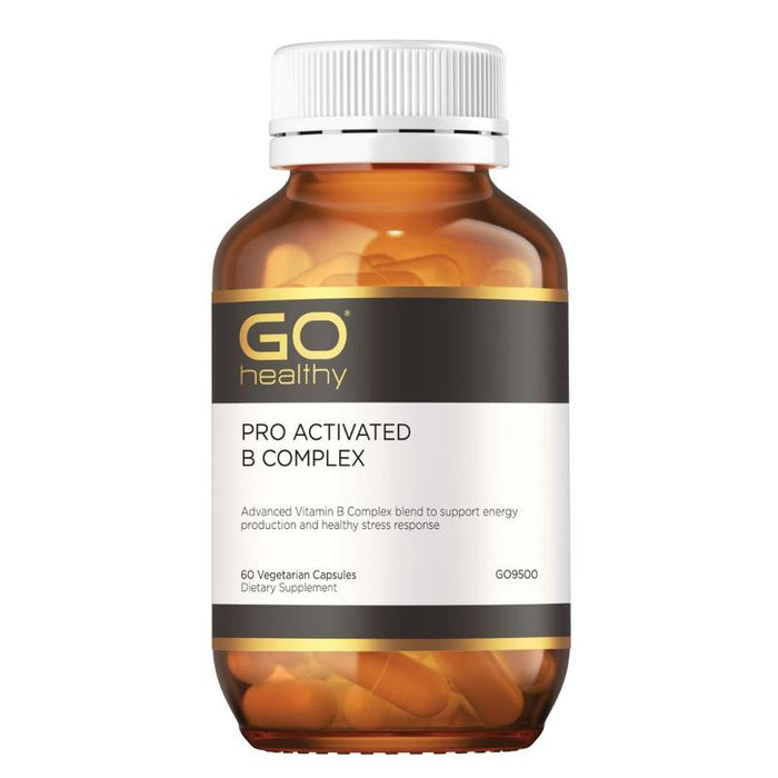 GO Healthy GO PRO Activated B Complex 60 VegeCapsules