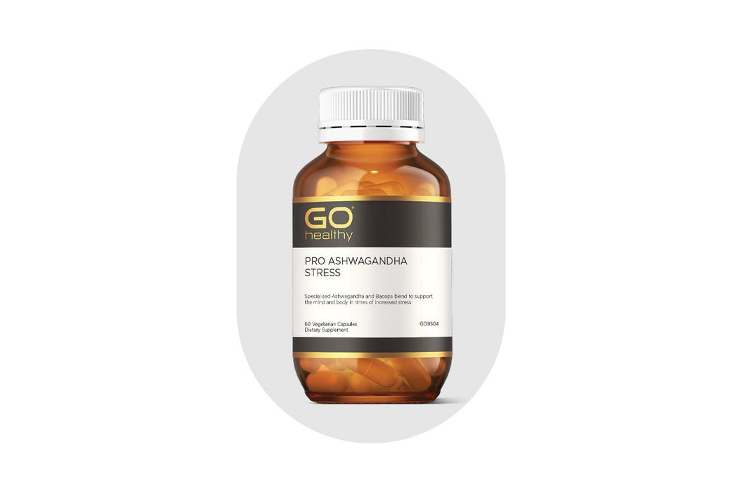 GO Healthy GO PRO Ashwagandha Stress 60 VegeCapsules