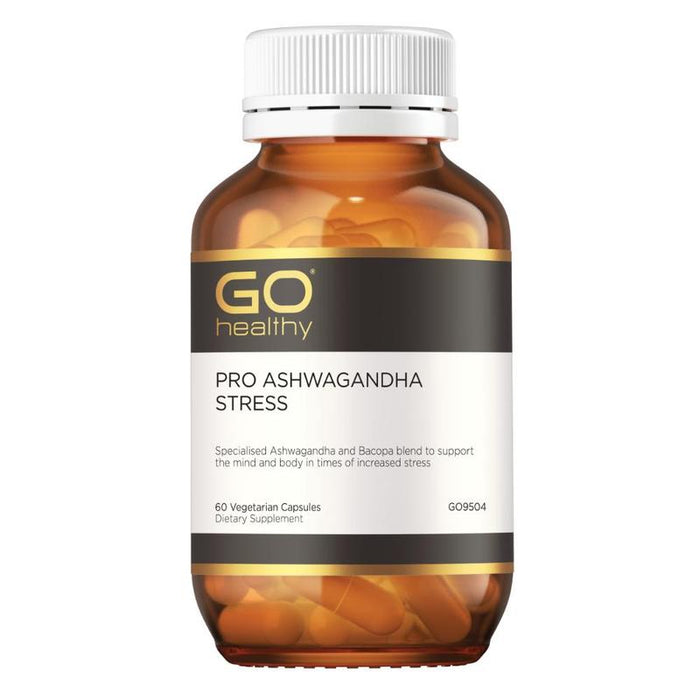 GO Healthy GO PRO Ashwagandha Stress 60 VegeCapsules