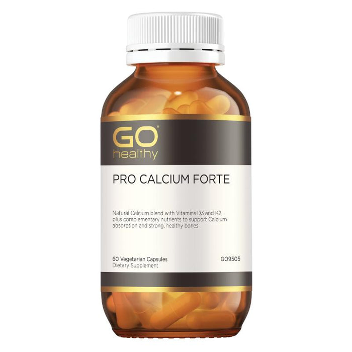 GO Healthy GO PRO Calcium Forte 60 VegeCapsules