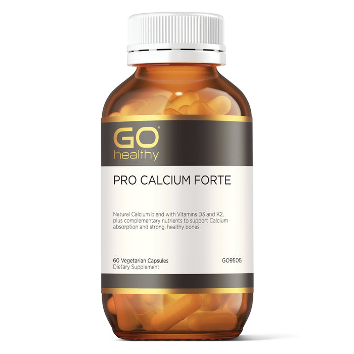 GO Healthy GO PRO Calcium Forte 60 VegeCapsules
