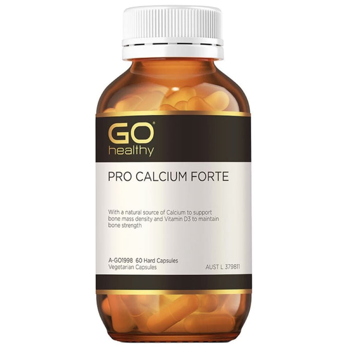 GO Healthy GO PRO Calcium Forte 60 VegeCapsules