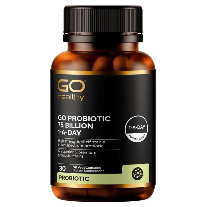 GO Healthy GO Probiotic 75 Billion 1-A-Day VegeCapsules