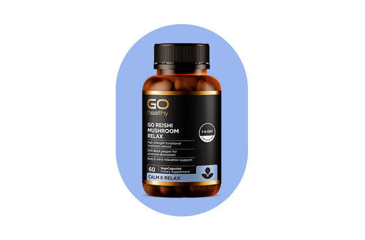 GO Healthy GO Reishi Mushroom Relax 60 VegeCapsules