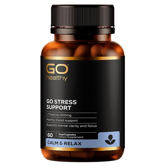 GO Healthy GO Stress Support L-Theanine 400mg 60 VegeCapsules