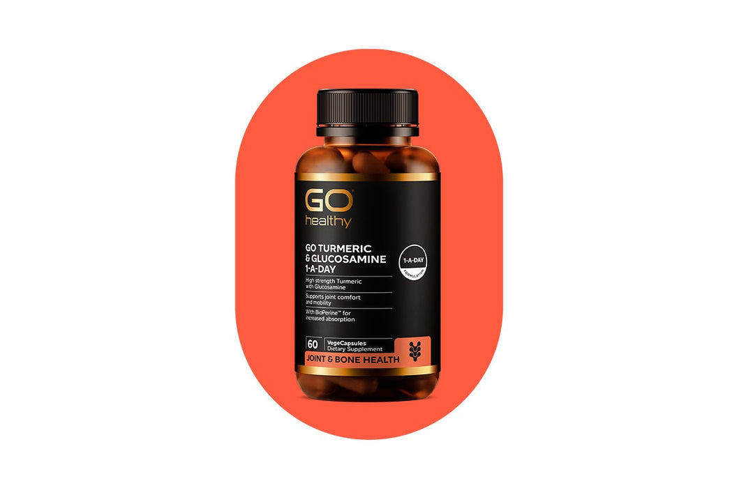 GO Healthy GO Turmeric & Glucosamine 1-A-Day VegeCapsules
