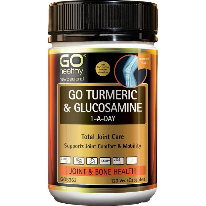 GO Healthy GO Turmeric & Glucosamine 1-A-Day VegeCapsules