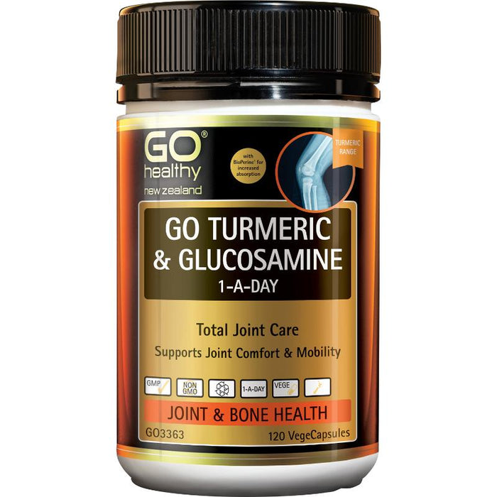 GO Healthy GO Turmeric & Glucosamine 1-A-Day VegeCapsules