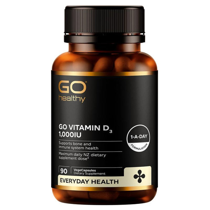 GO Healthy GO Vitamin D3 1,000IU 90 VegeCapsules