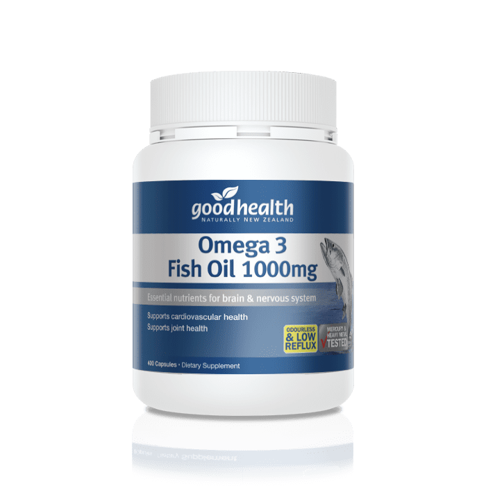 Good Health Omega 3 Fish Oil 1000mg 400 Capsules