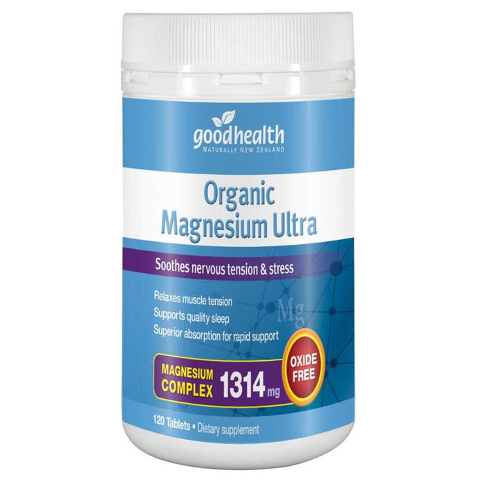 Good Health Organic Magnesium Ultra 120 Tablets