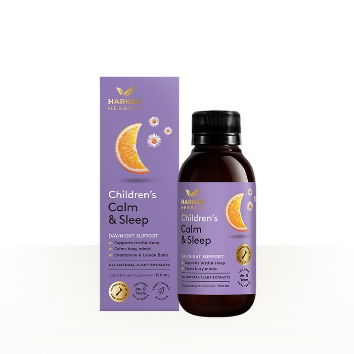 Harker Herbals Childrens Calm & Sleep - bottle and carton