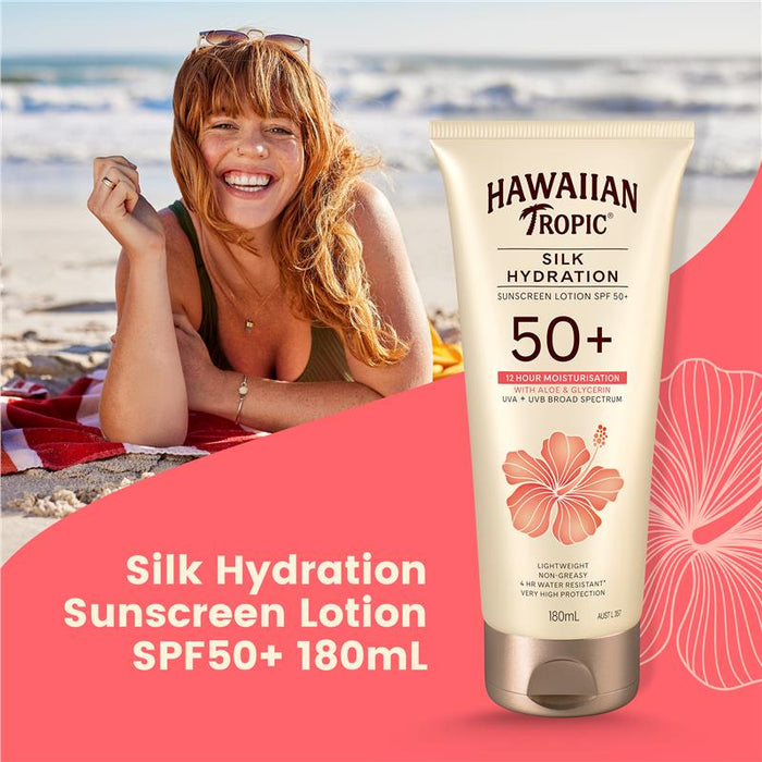 Hawaiian Tropic SPF 50+ Silk Hydration Lotion 180ml - image 4