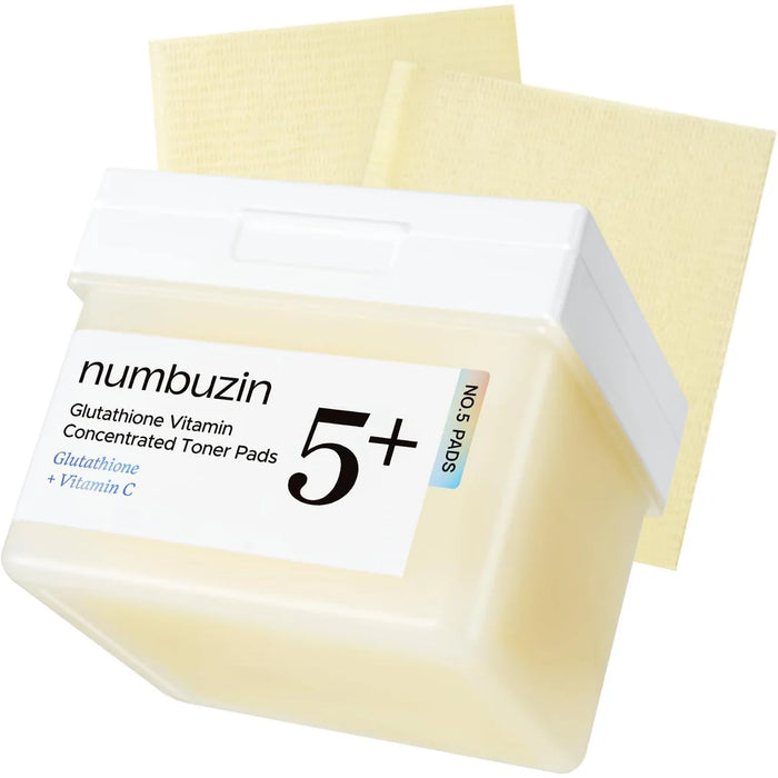 Numbuzin No.5+ Glutathione Vitamin Concentrated Toner Pads 70s