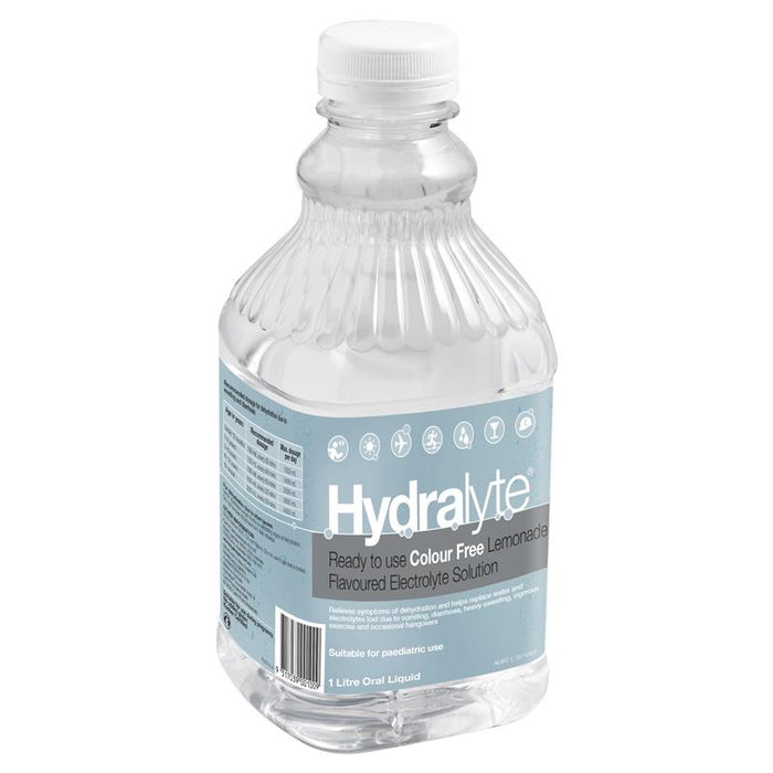Hydralyte Electrolyte Liquid Colour Free Lemonade 1 Litre - image 2
