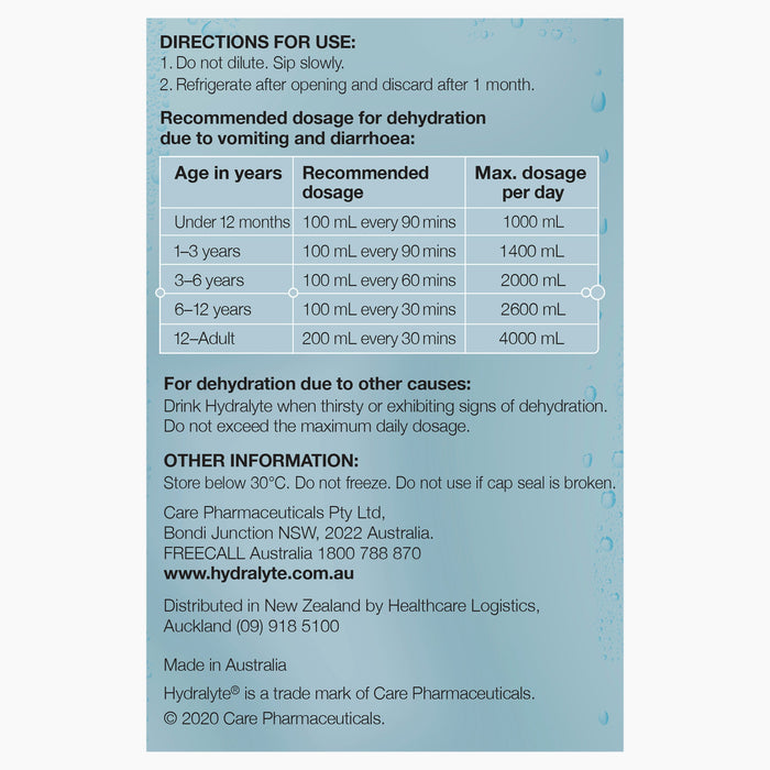 Hydralyte RTU Electrolyte Solution Lemonade (4s x 250 mL) - image 4