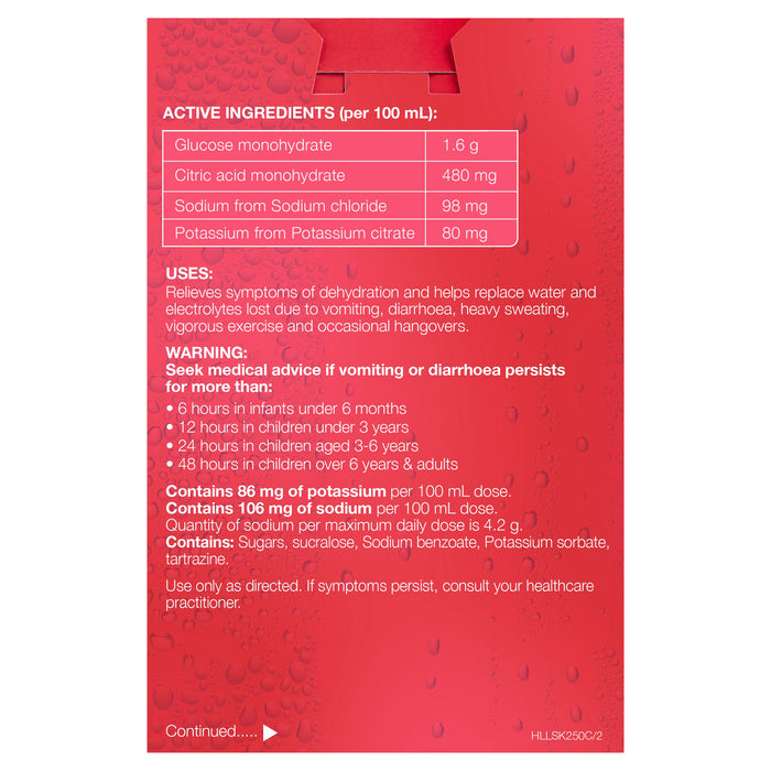 Hydralyte RTU Electrolyte Solution Strawberry Kiwi (4s x 250 mL) - image 4