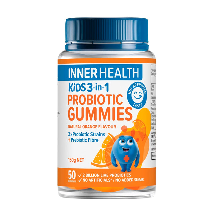Inner Health Kids 3-in-1 Probiotic Gummies 50 - Orange - image 2