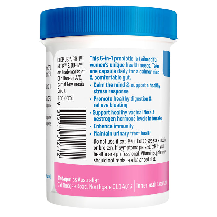 Inner Health Women's 5-in-1 Probiotic Capsules