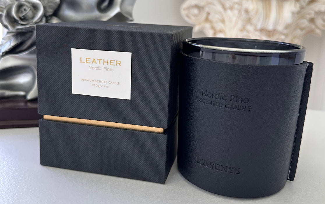 M&Sense Leather Candle