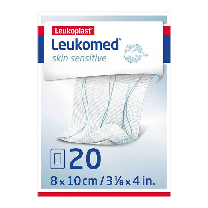 Leukoplast Leukomed Skin Sensitive Dressing 8cm x 10cm 20 Pack