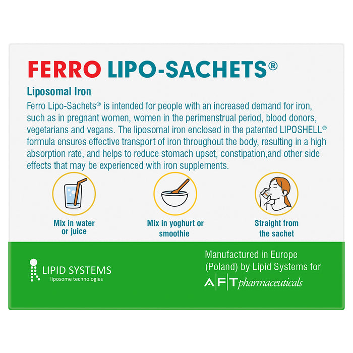 Lipo-Sachets Ferro Liposomal Iron 30 sachet - image 5