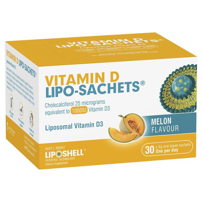 Lipo-Sachets Vitamin D Melon 30 Pack - image 1