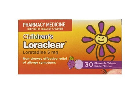 Loraclear Children's Chewable Tablets 5mg Grape 10 Pack