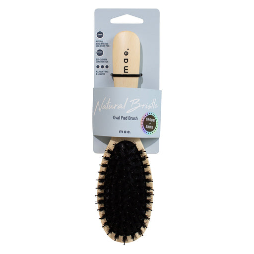 Mae Natural Bristle Oval Pad Brush - image 2