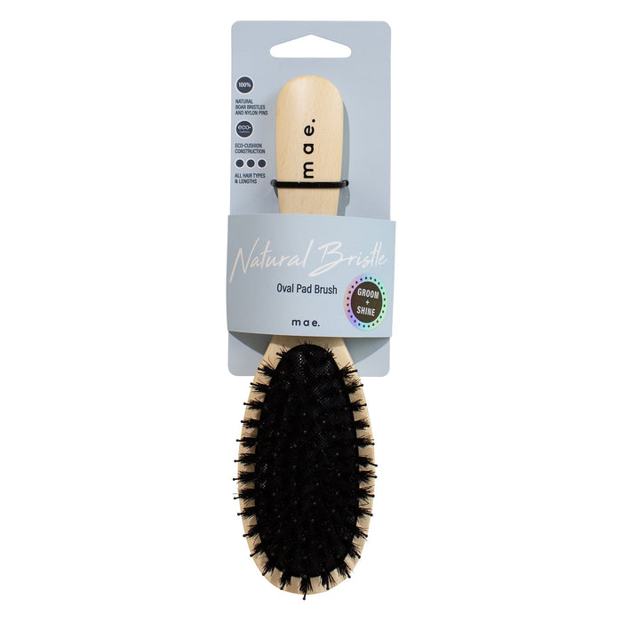 Mae Natural Bristle Oval Pad Brush - image 2