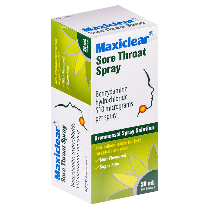 MAXICLEAR Sore Throat Spray 3mg 30ml - image 2