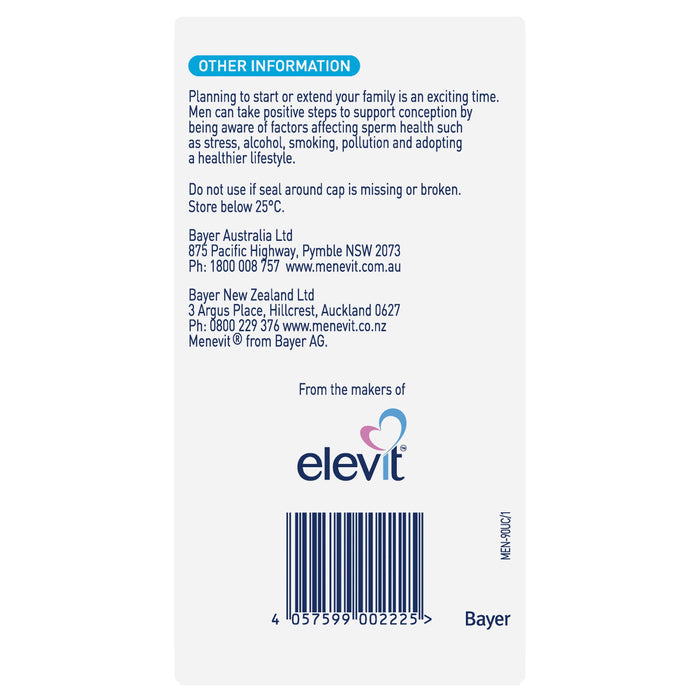 MENEVIT Male Fertility Support 90caps - image 7