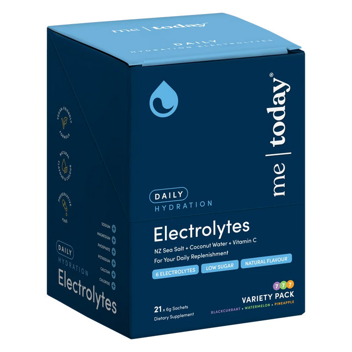 Me Today Daily Hydration Electrolytes Variety Pack 21 x 6g