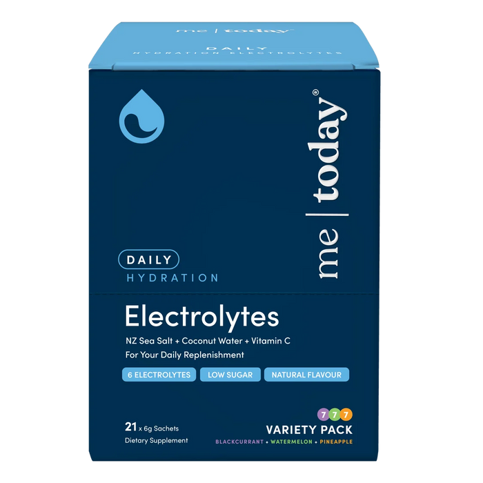 Me Today Daily Hydration Electrolytes Variety Pack 21 x 6g