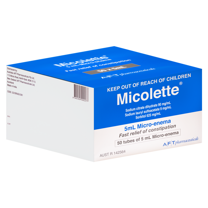 Micolette Micro-Enema 5ml 50 Tubes