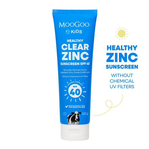 MooGoo Baby & Child Clear Zinc Sunscreen SPF 40 120g