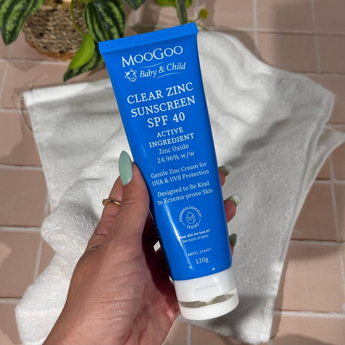 MooGoo Baby & Child Clear Zinc Sunscreen SPF 40 120g
