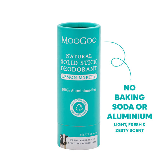 MOOGOO Solid Stick Deodorant Lemon Myrtle 65g - image 1
