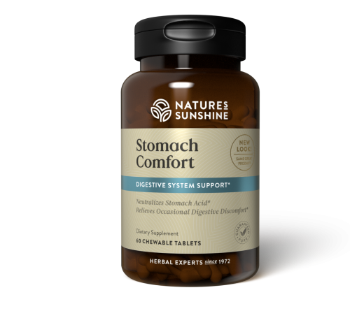 Nature's Sunshine Stomach Comfort 60 Chewable Tablets