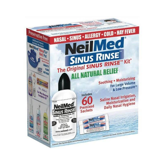 NeilMed Sinus Rinse Kit 240ml (Bottle and 60 premixed sachets) - image 2