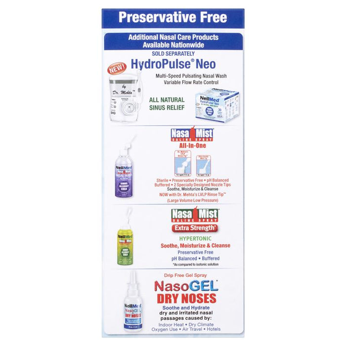 NeilMed Sinus Rinse Kit 240ml (Bottle and 60 premixed sachets) - image 4