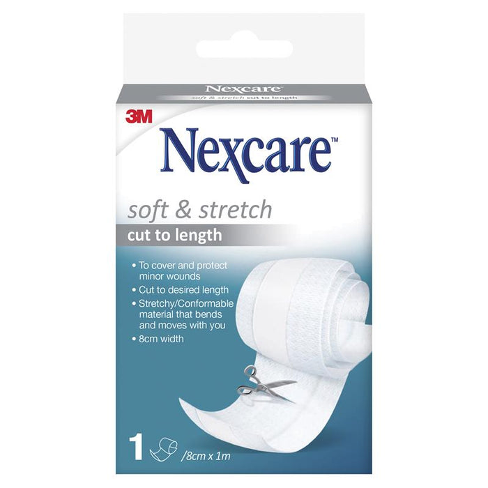 Nexcare Soft & Stretch Cut To Length 8cm x 1m - image 1
