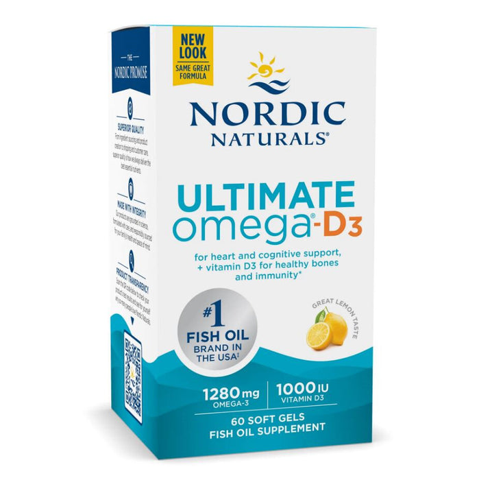 Nordic Ultimate Omega D3 Lemon 60s