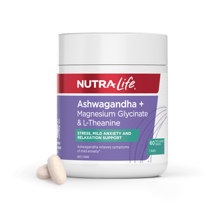 Nutra-Life Ashwagandha + Magnesium Glycinate & L-Theanine 60s