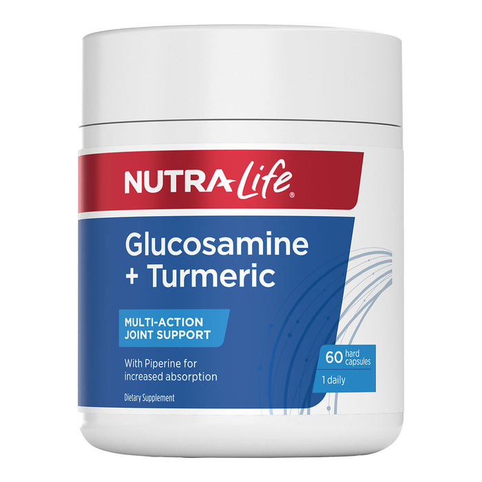 Nutra-Life Joint Care Glucosamine + Turmeric 60 Capsules